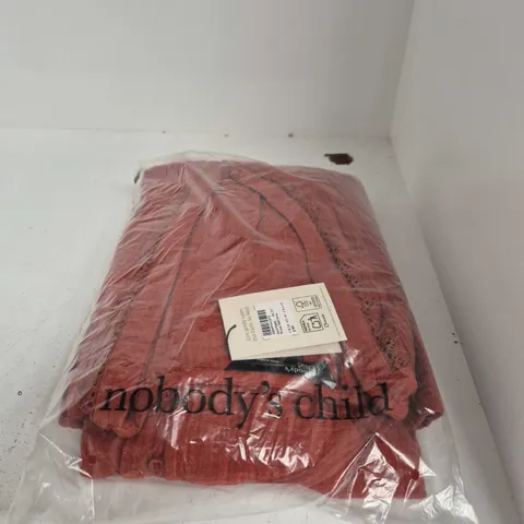 NOBODY'S CHILD WRENA MIDI DRESS – RED – UK 16