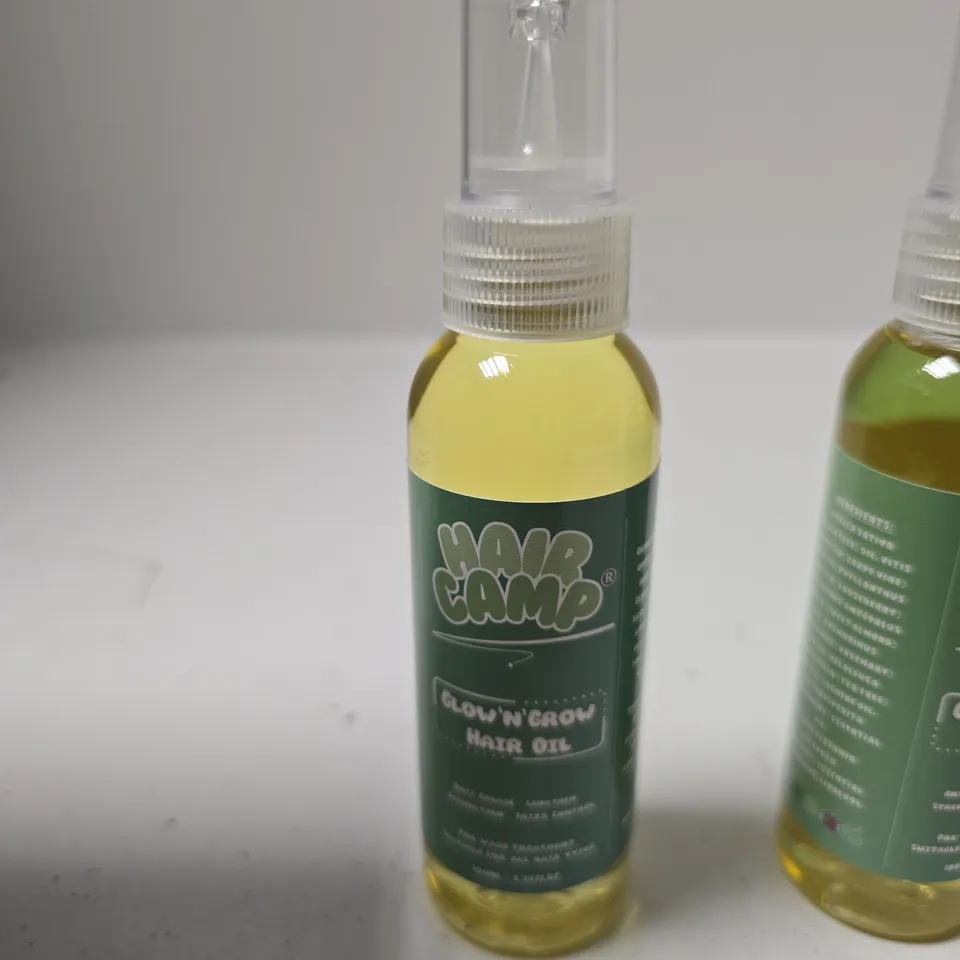 HAIR CAMP GLOW'N GROW HAIR OIL – MINI SPRAY BOTTLES (SET OF 9)