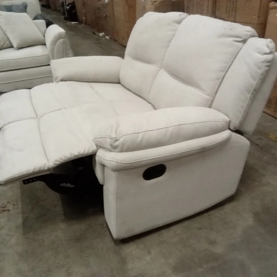 ALBION CHENILLE 2 SEATER HIGH BACK MANUAL RECLINER SOFA RRP £579