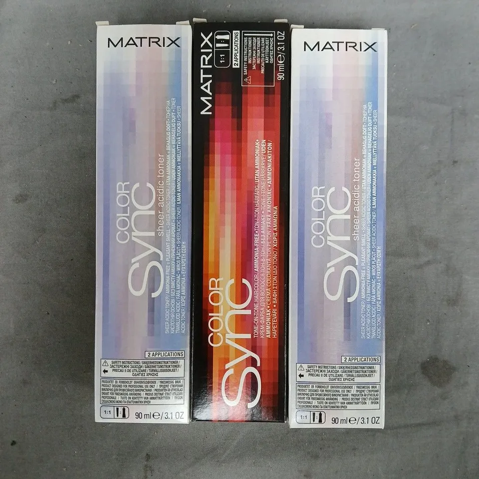 BOX OF APPROXIMATELY 20 ASSORTED MATRIX SO COLOUR SYNC PRODUCTS
