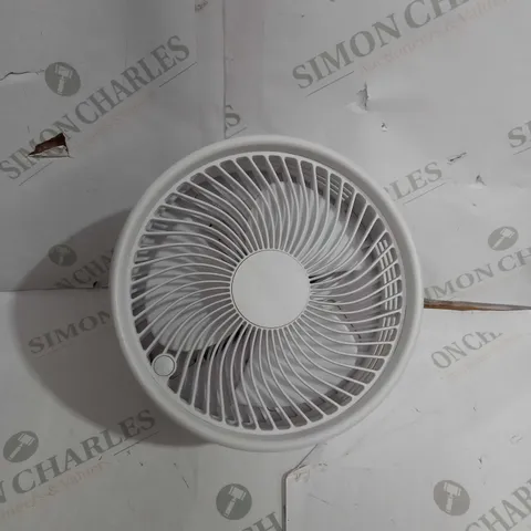 BELL & HOWELL OSCILLATING FOLDING RECHARGEABLE FAN, WHITE