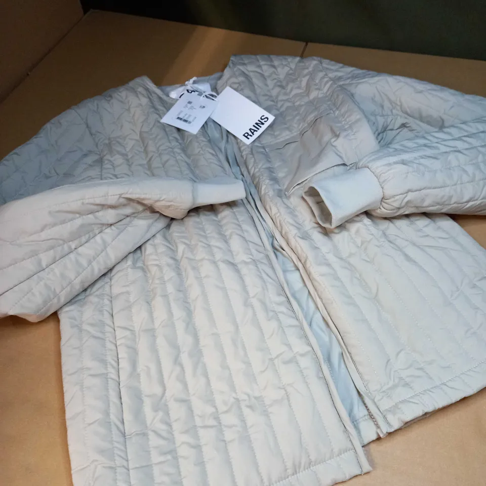 RAINS CEMENT PADDED JACKET - MEDIUM