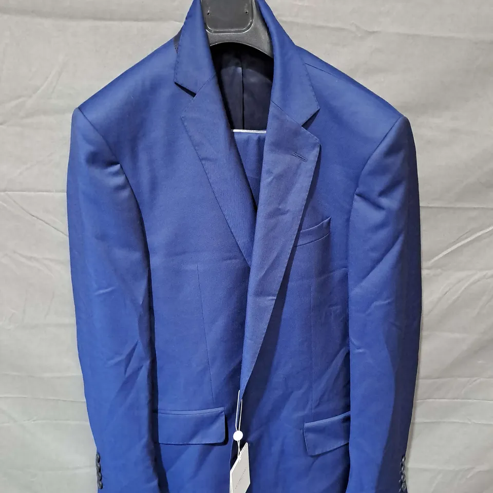 RICHARD JAMES SAVILLE ROW SUIT IN NAVY SIZE 42R JACKET AND 36R TROUSERS