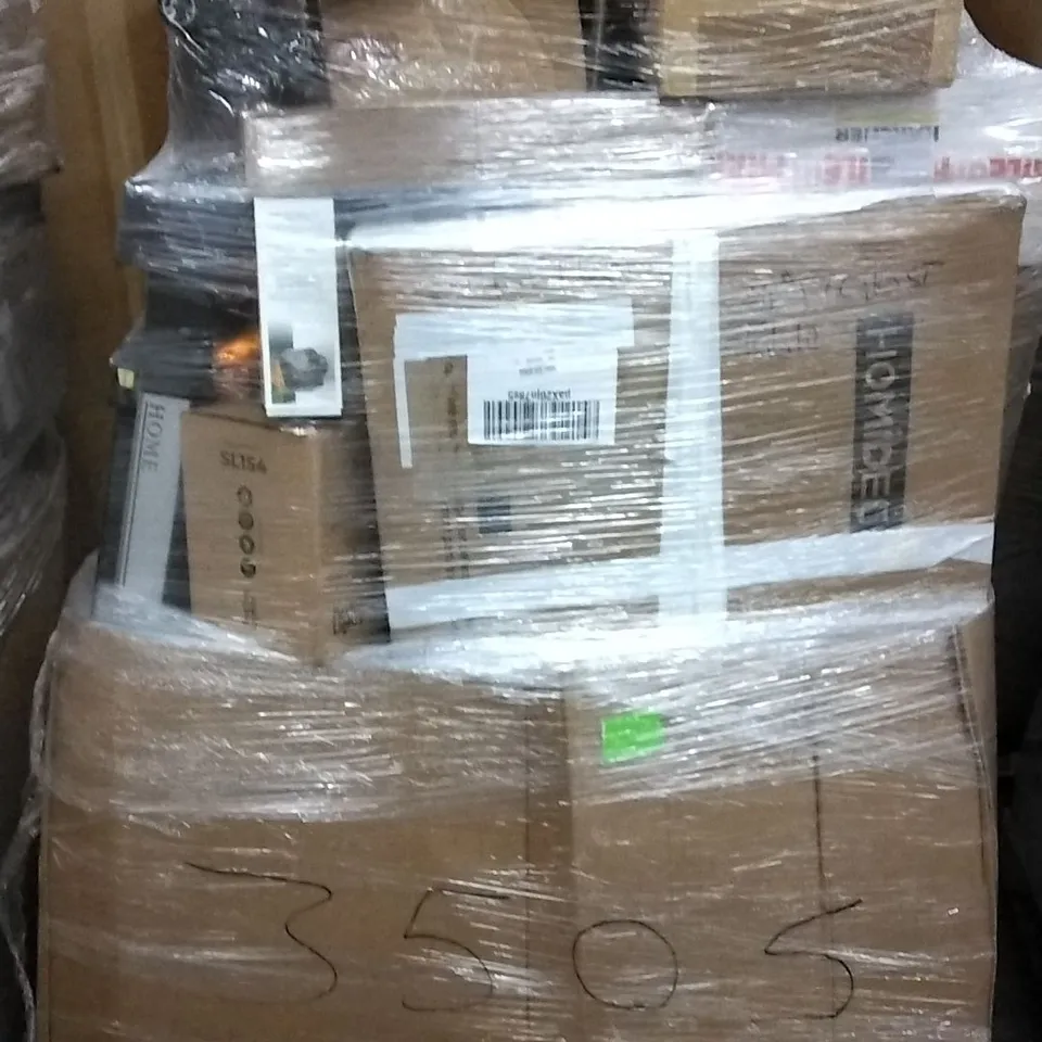 PALLET OF ASSORTED ITEMS INCLUDING HOME TREADMILL, HOMIDEC OFFICE DESK, BLINK, 2IN1 SOLAR CAGE, BESTWAY AIR MATTRESS 