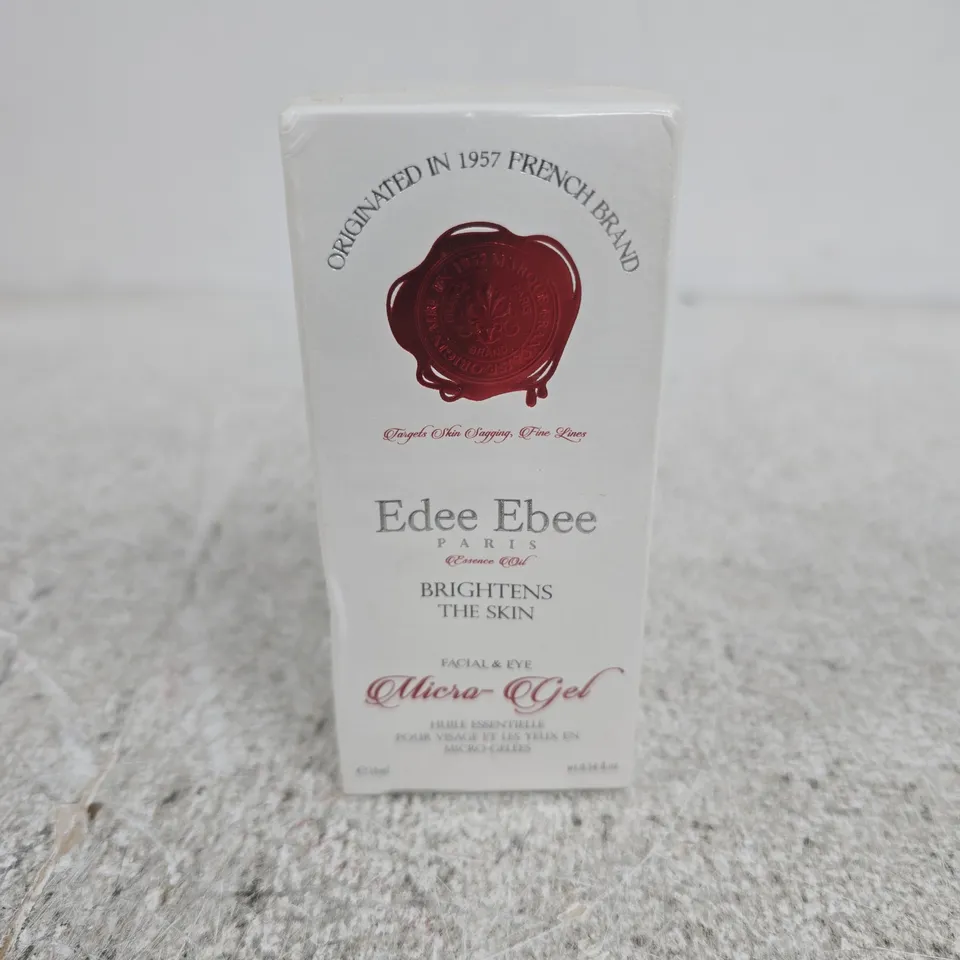 EDEE EBEE PARIS ULTRA GEL FACIAL & EYE ESSENCE OIL – BOXED AND SEALED