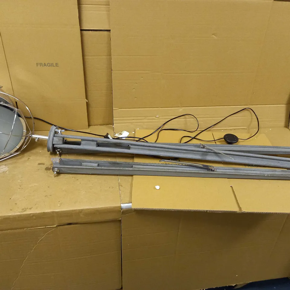 JOHN LEWIS JULES MARINE HEAD FLOOR LAMP GREY COLLECTION ONLY 