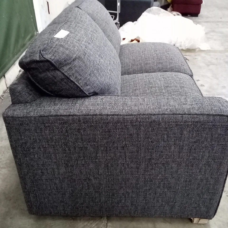 QUALITY DESIGNER CELESTE LHF SINGLE ARM 2 SEATER UNIT WITH STANDARD SOFA BED DARK - FEET BARLEY GRAPHITE SCATTERS GRAPHITE BARLEY SILVER