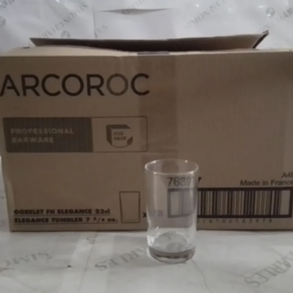 BOXED ARCOROC TUMBLERS GLASSES APPROXIMATELY 48