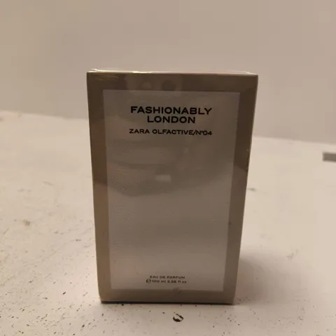 BOXED AND SEALED FASHIONABLY LONDON ZARA OLFACTIVE NO 04 EAU DE PARFUM 100ML