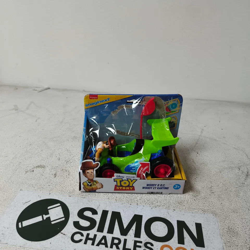 IMAGINEXT TOY STORY WOODY WITH GREEN GO-KART – BOXED