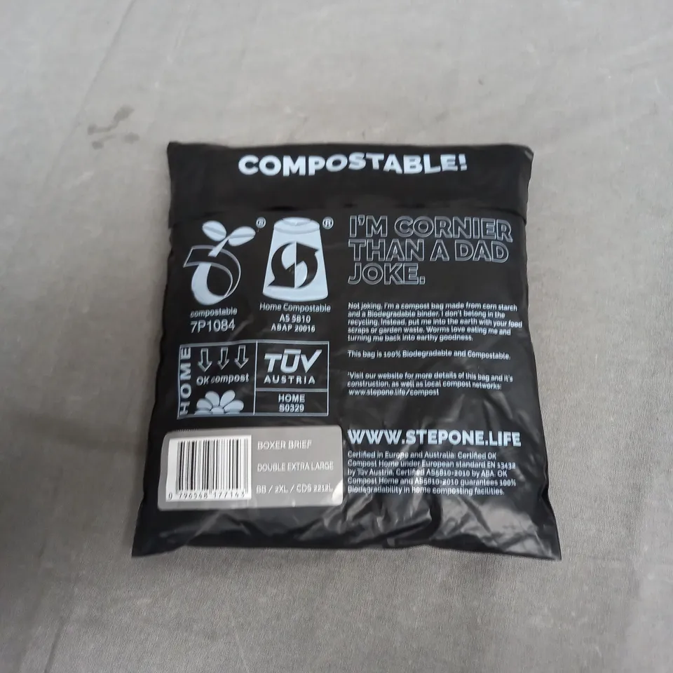 SEALED STEPONE BOXER BREIF DOUBLE EXTRA LARGE