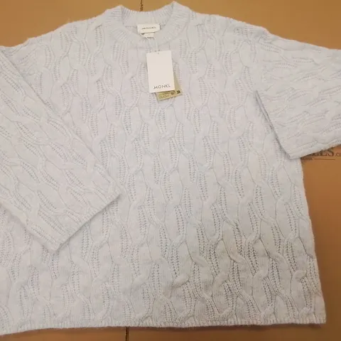 MONKL LIGHT BLUE KNIT JUMPER - S