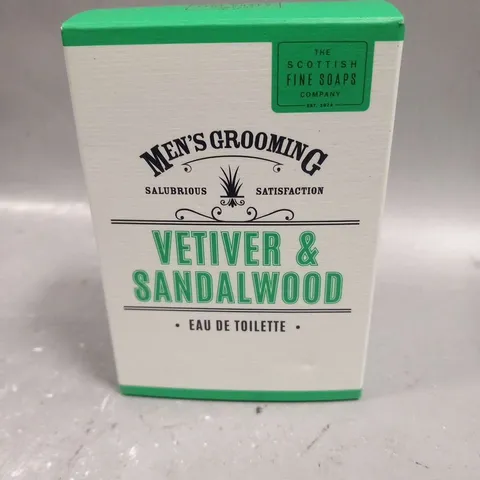 BOXED EN'S GROOMING VETIVER AND SANDALWOOD EAU DE TOILETTE 100ML