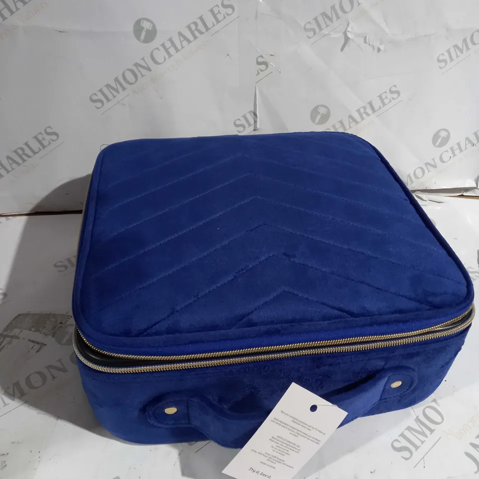 TILI VANITY CASE WITH ADJUSTABLE COMPARTMENTS ROYAL BLUE