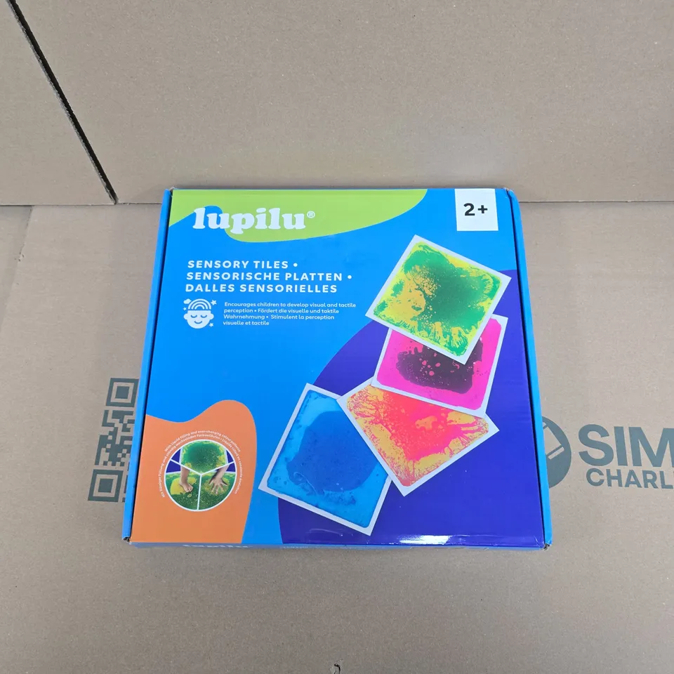 LUPILU SENSORY TILES – BOXED SET OF 4 COLOUR TILES (2+)