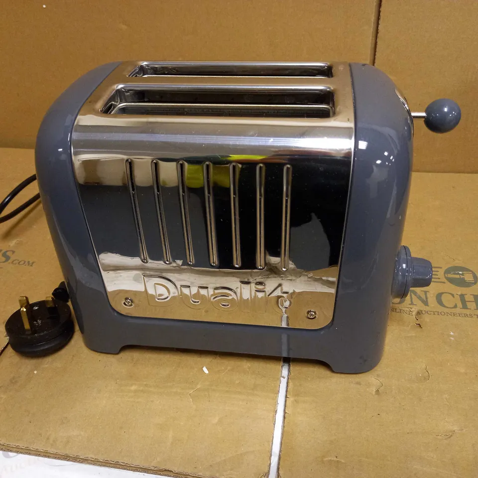 DUALIT 26204 2 SLOT TOASTER, 1100 W, GREY