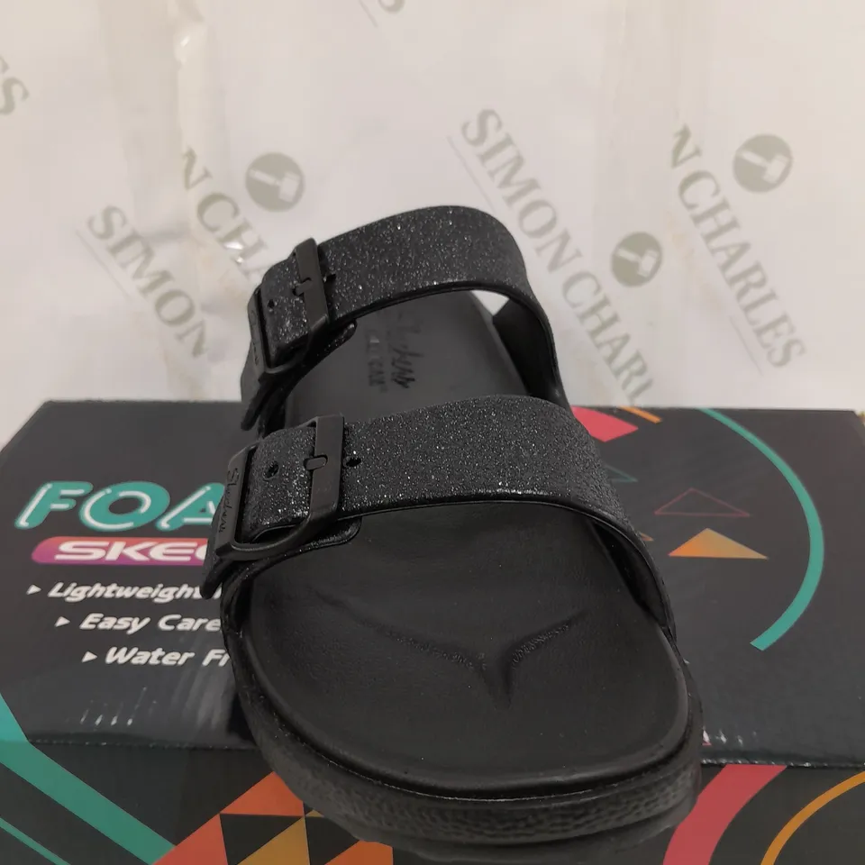 SKECHERS CALI GEAR SLIDE SANDAL BLACK SIZE 9