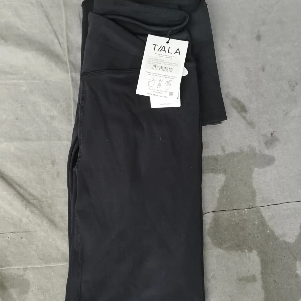 T/ALA DAYFLEX WRAP HIGH WAISTED YOGA PANTS IN BLACK SIZE MEDIUM