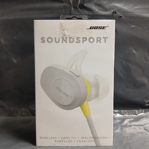 BOSE SOUNDSPORT WIRELESS EARBUDS – WHITE