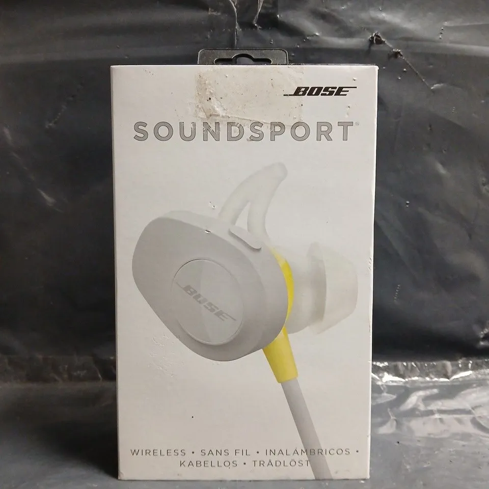 BOSE SOUNDSPORT WIRELESS EARBUDS – WHITE