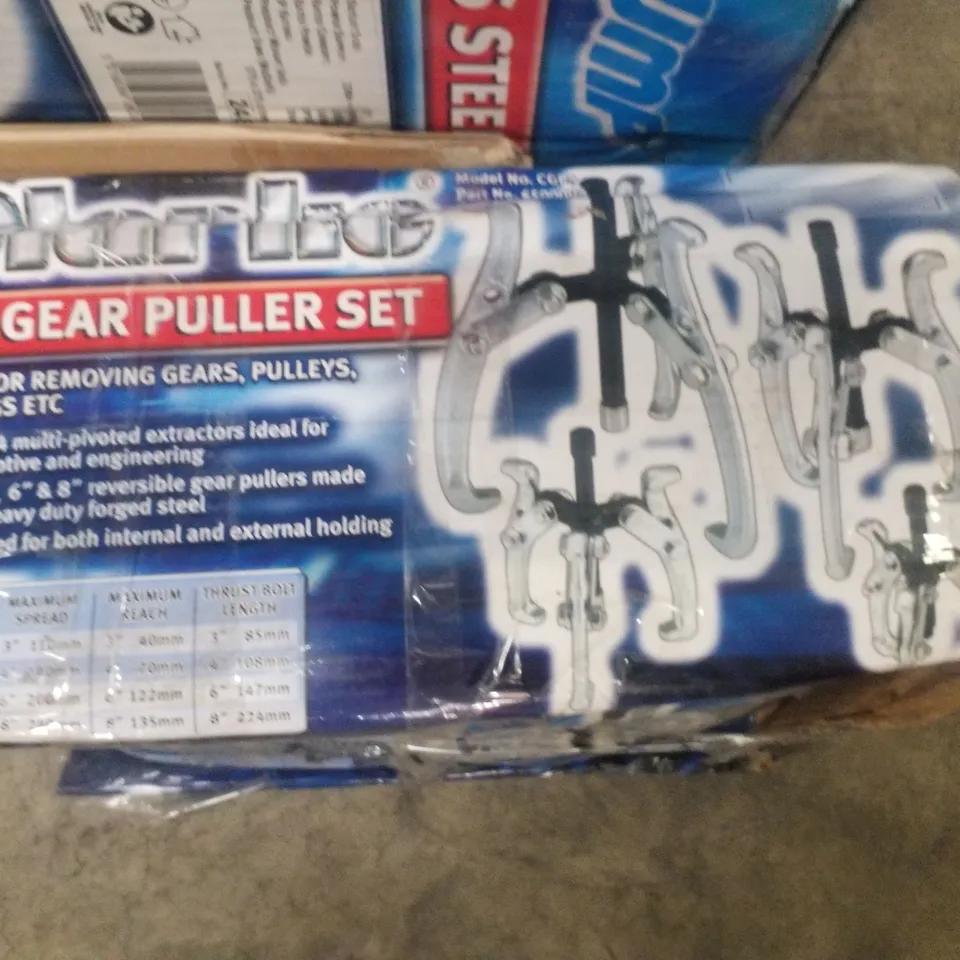 BOXED CLARKE CGP4 4 PIECE GEAR PULLER SET