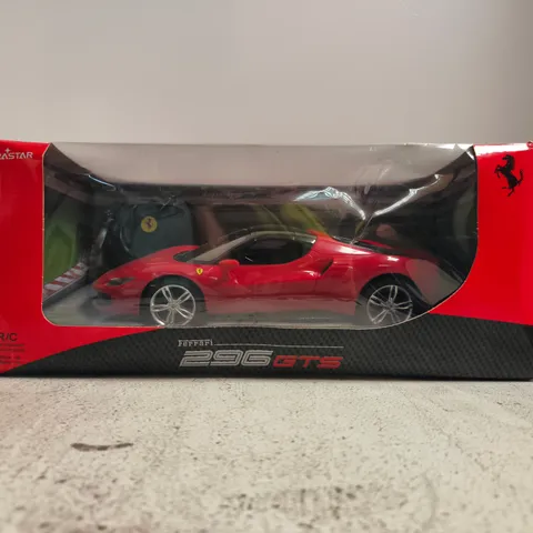 RASTAR FERRARI 296 GTS REMOTE CONTROL CAR – BOXED