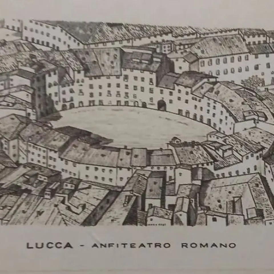 LUCCA ANFITEATRO ROMANO – PRINT BY SPINELLI SILVANO