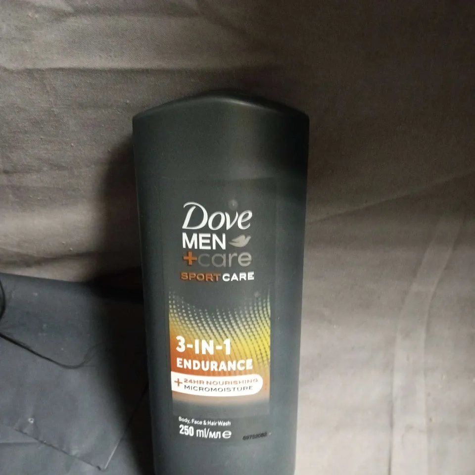 APPROXIMATELY 7 ASSORTED HEALTH AND BEAUTY ITEMS INCLUDING DOVE MEN BODY & FACE WASH AND SONIC TOOTHBRUSH 