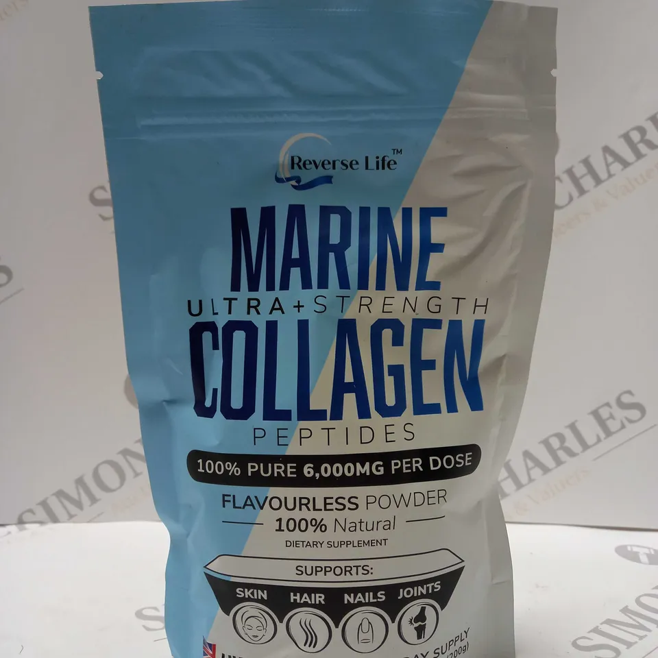 REVERSE LIFE NUTRA COLLAGEN 6000MG PURE PEPTIDE 200G