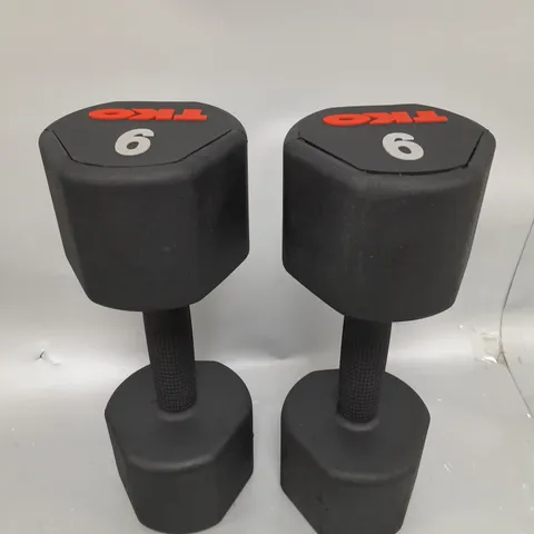 2 X 9KG TKO DUMBBELLS