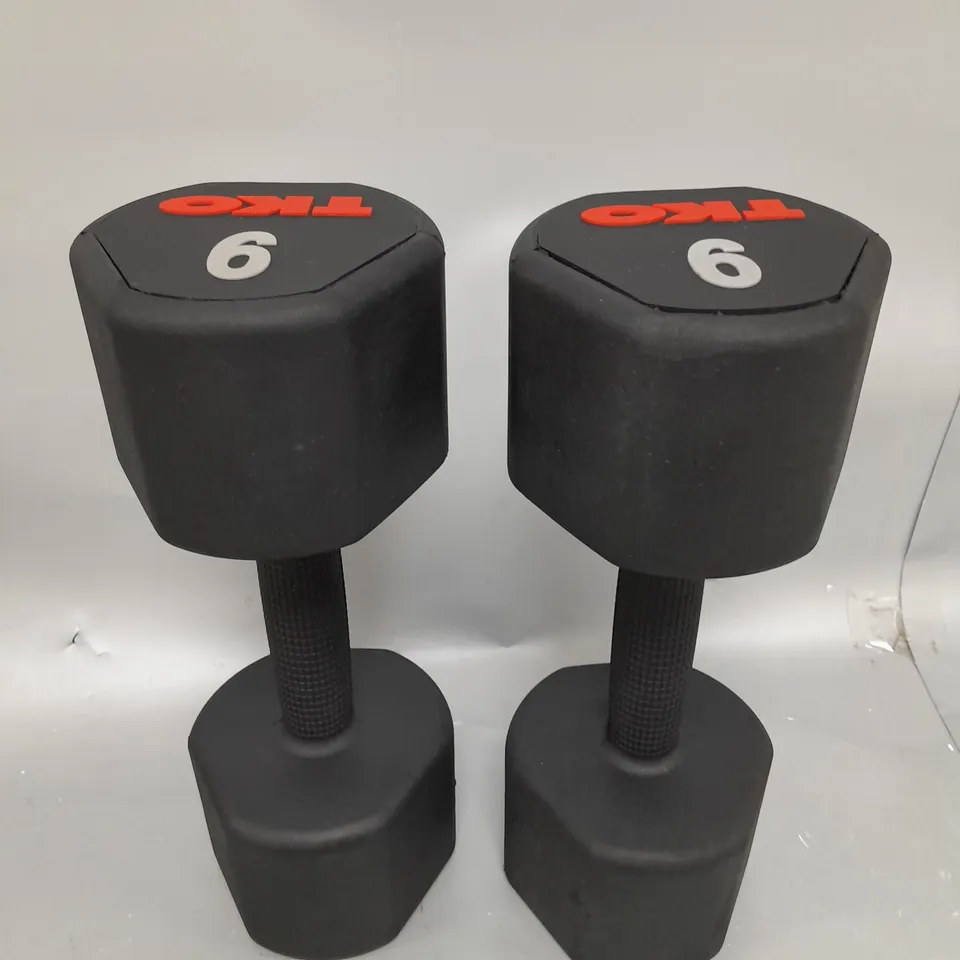 2 X 9KG TKO DUMBBELLS