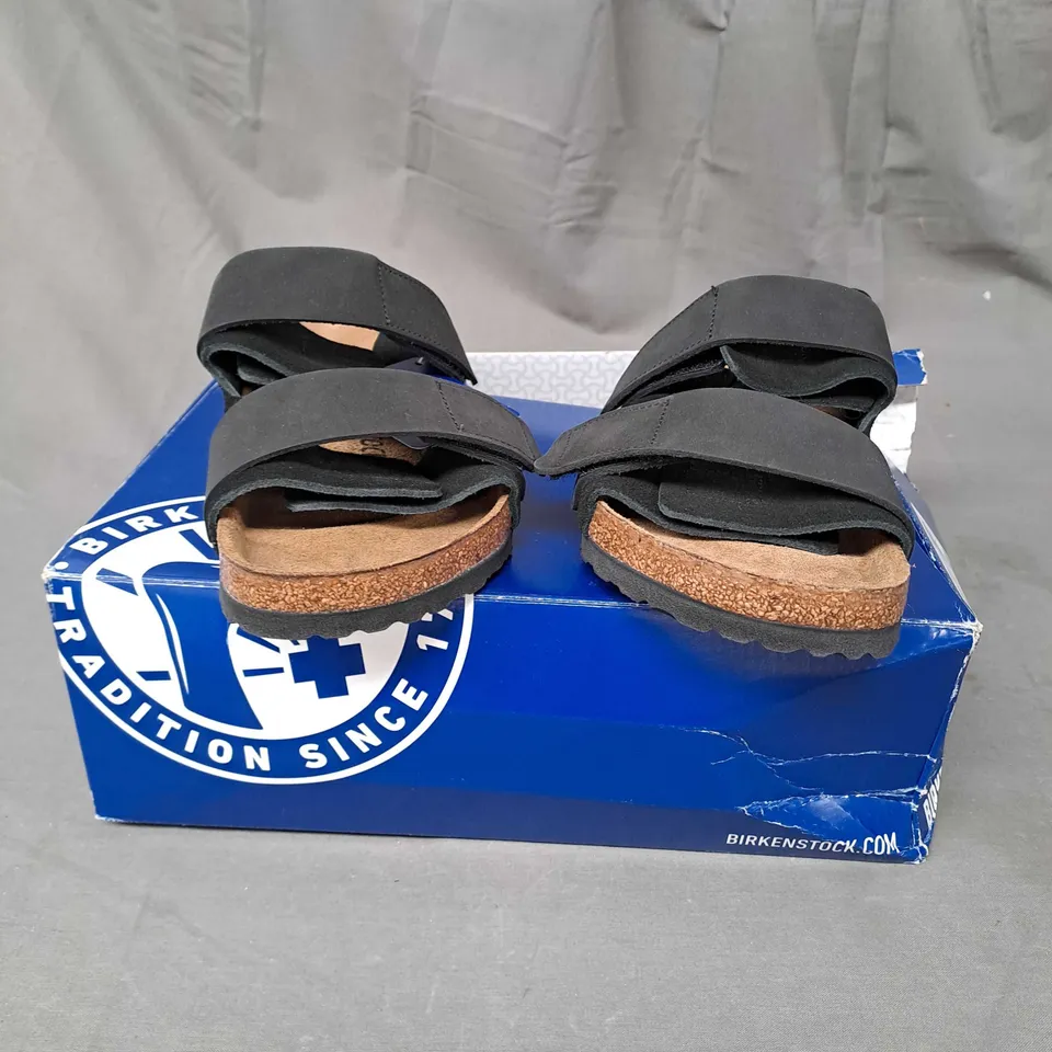 BOXED BIRKENSTOCK UJI VL NORMAL - SANDALS - BLACK SIZE 5.5