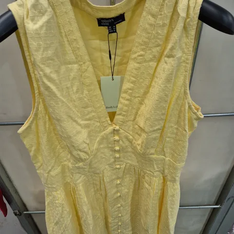 NOBODY'S CHILD YELLOW SLEEVELESS DRESS – UK 14 (EU 42, USA 10)