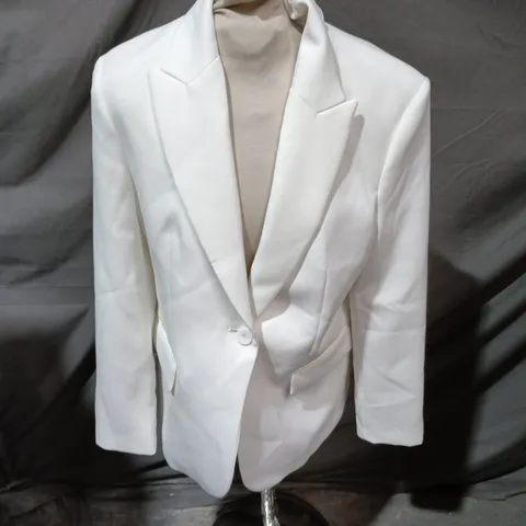 MNG WHITE BLAZER, WOMEN'S – UK 14 (EU 44 / US 14)