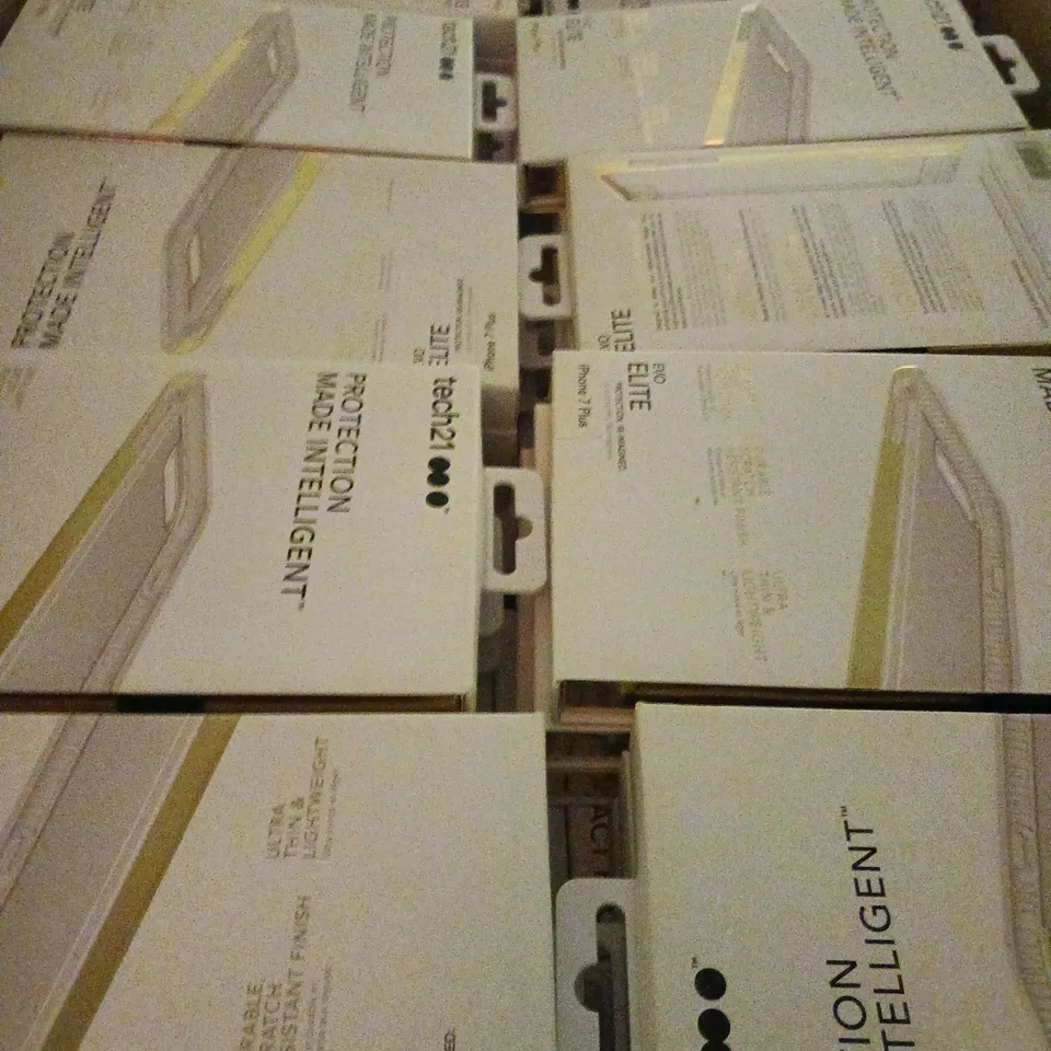 BOX OF APPROXIMATELY 225 TECH 21 EVO ELITE IPHONE 7 PLUS CASE - COLLECTION ONLY