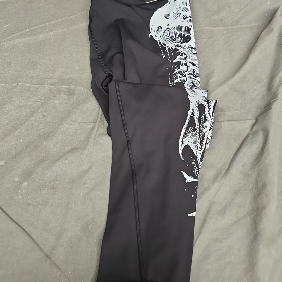 Unwonted Apparel Men's Black Graphic Joggers – Size 4XL