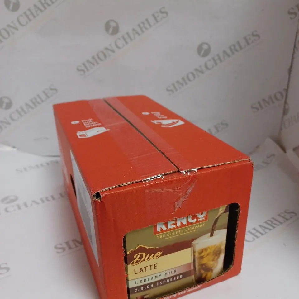 SEALED KENCO DUO LATTE COFFEE POD PACKETS - 6 X 17.25G