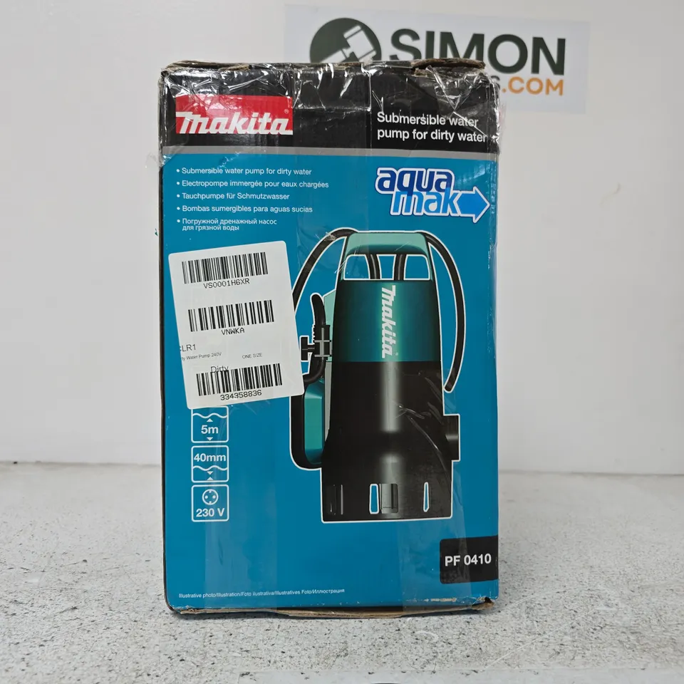 MAKITA DIRTY WATER PUMP 240V