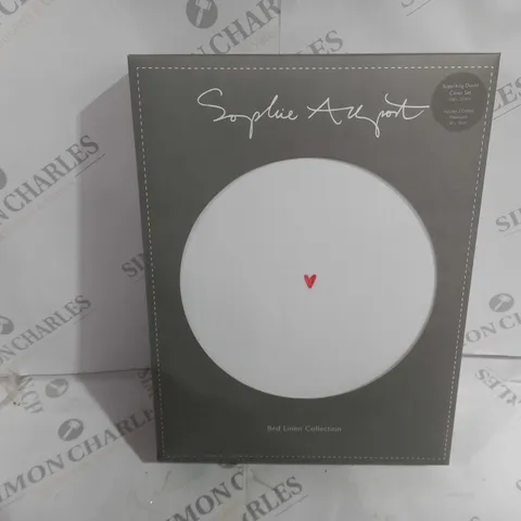 SOPHIE ALLPORT EMBROIDED HEARTS SUPER KING BEDSHEET