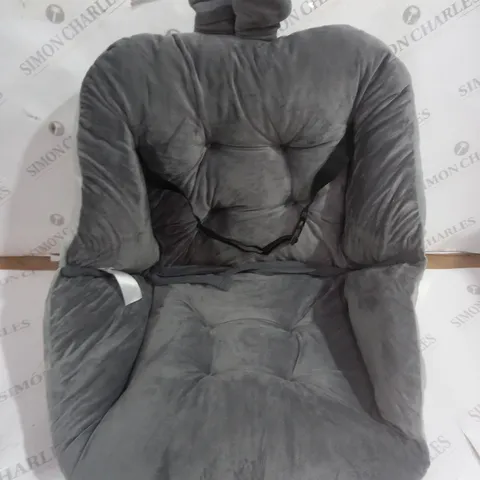GREY FLUFFY BUNNY EAR CAR SEAT COVER
