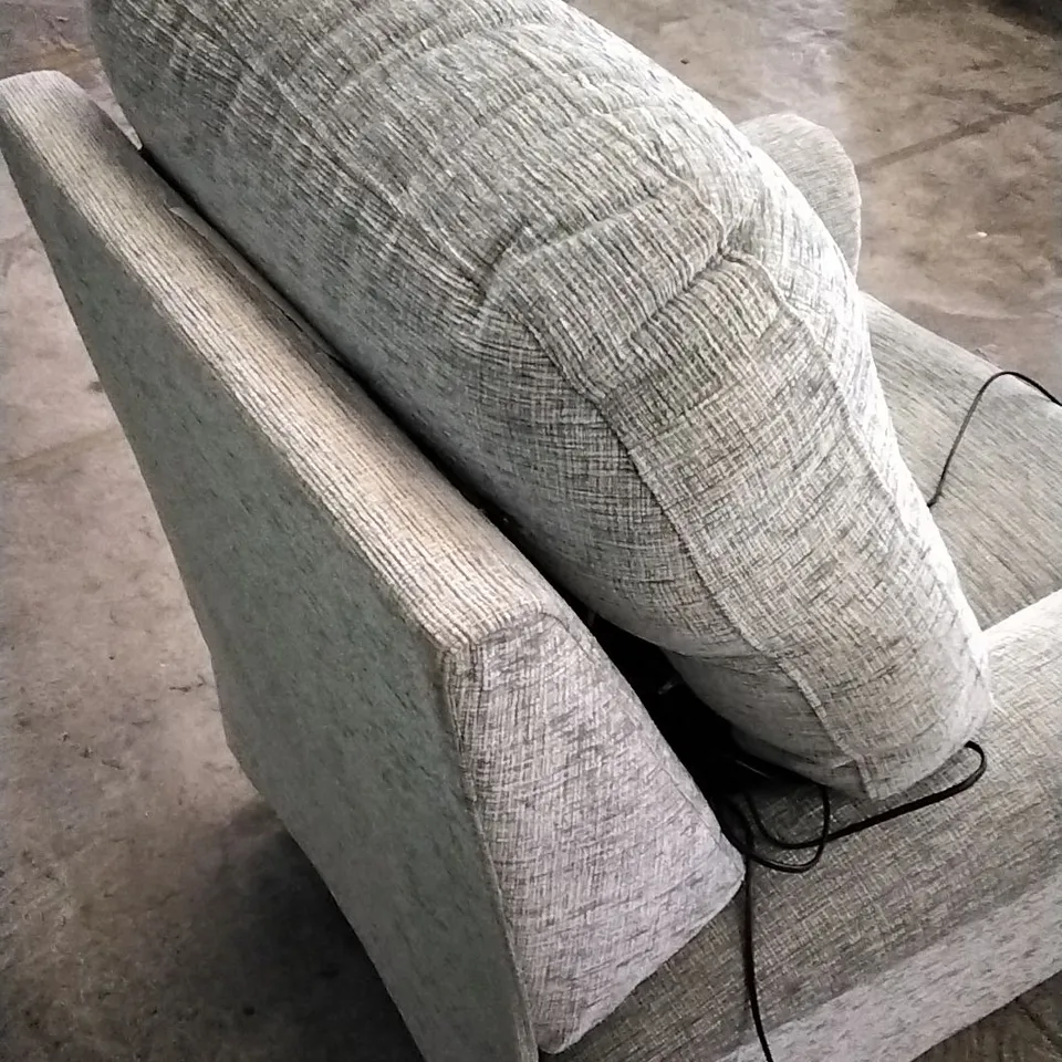 QUALITY BRITISH DESIGNED & MANUFACTURED G PLAN HOLMES POWER RECLINER FARROW ICE FABRIC