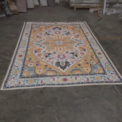 QUALITY DESIGNER PATTERNED RUG - APPROXIMATELY 283 x 200cm