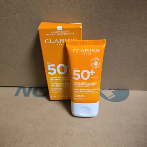 CLARINS PARIS SUNSCREEN SPF 50+ VERY HIGH PROTECTION – 50 ML