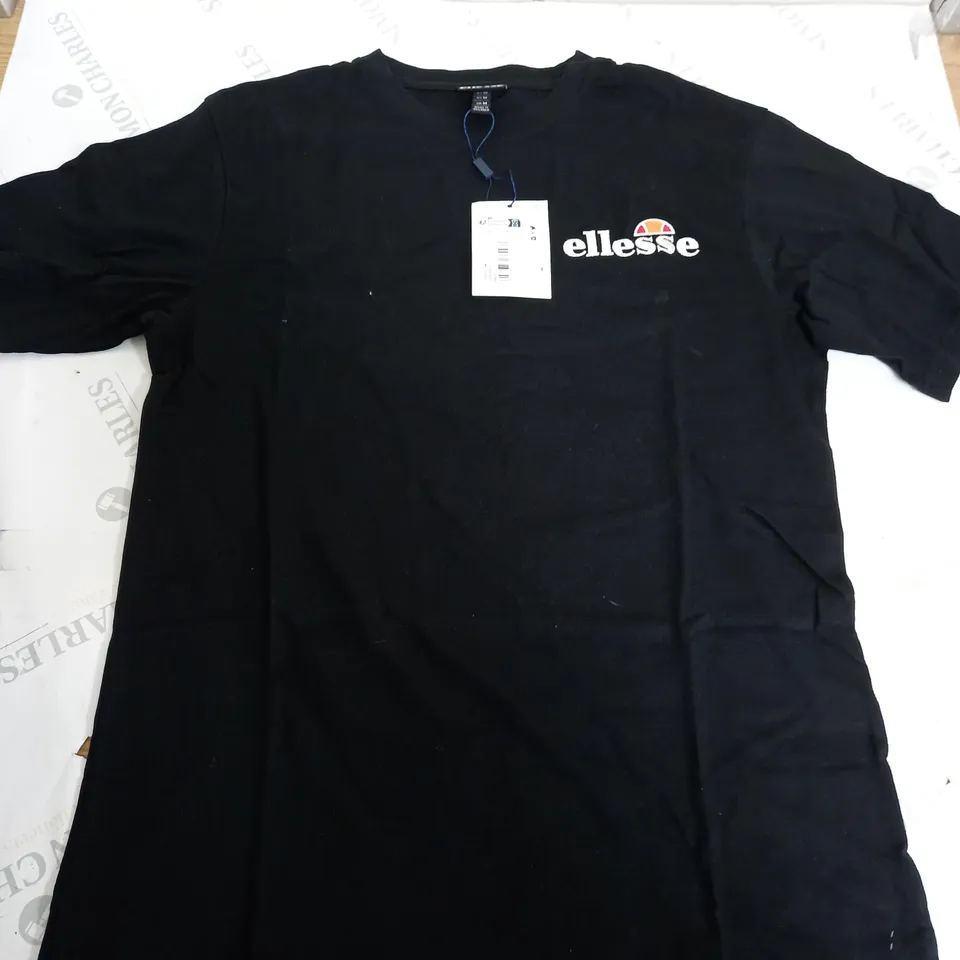 ELLESSE VOODOO TEE IN BLACK - UK MEDIUM