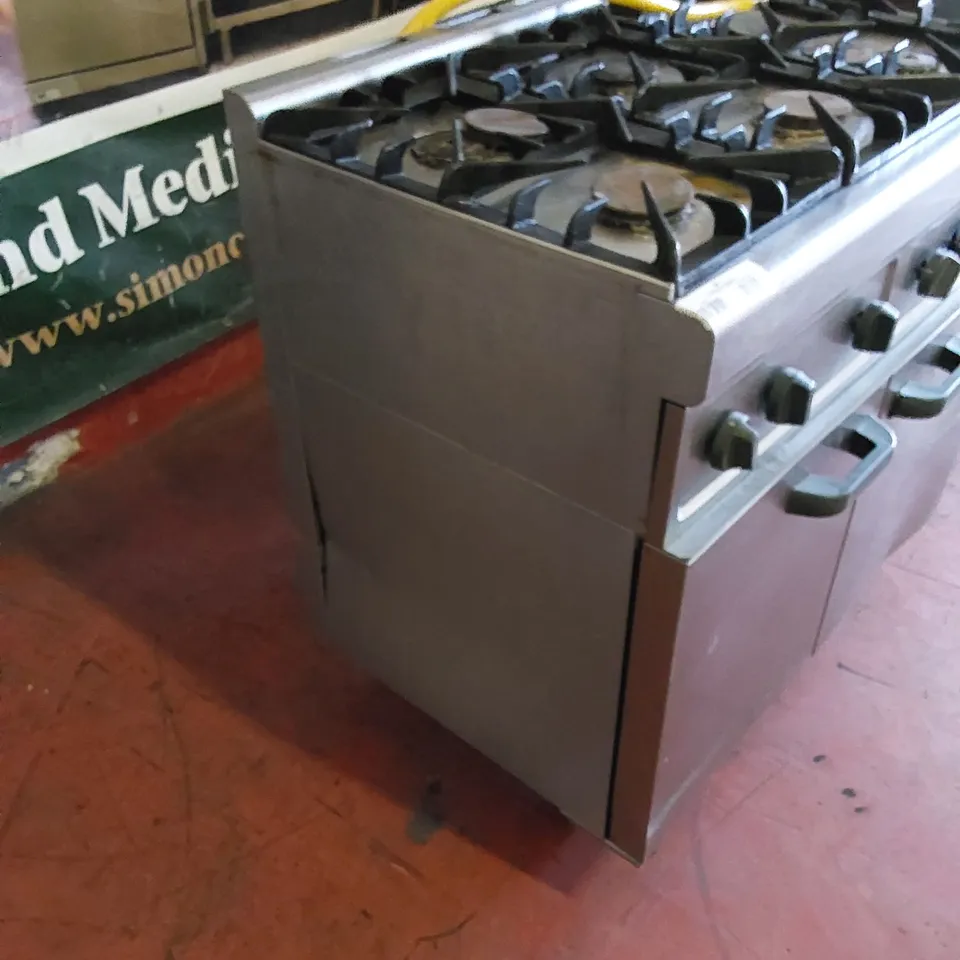 COMMERCIAL GAS 6 BURNER OVEN