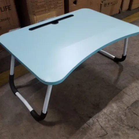 BOXED BLUE LAPTOP DESK