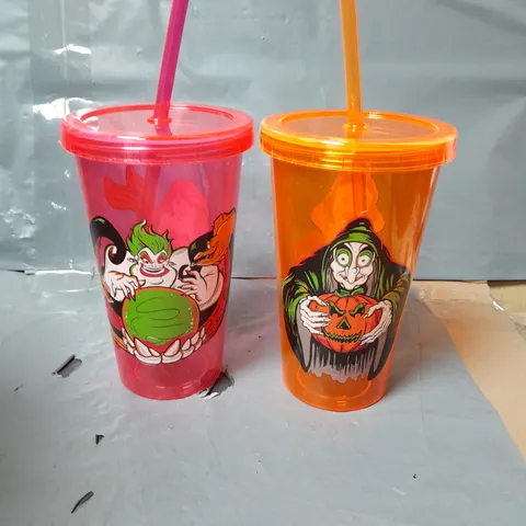 LOT OF 3 BOXES (2 PER BOX) DISNEY THEMED TUMBLERS