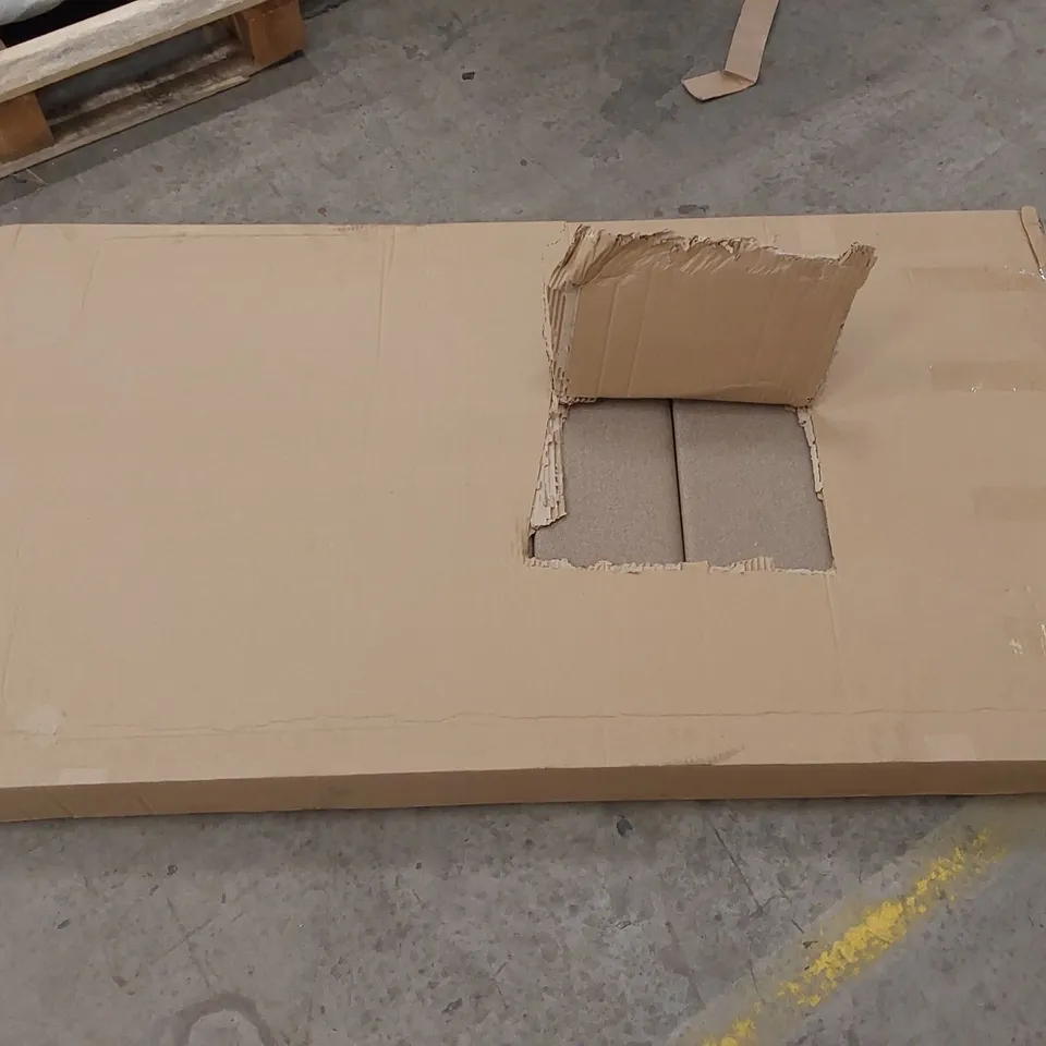 BOXED CHENILLE 150CM BEIGE HEADBOARD 