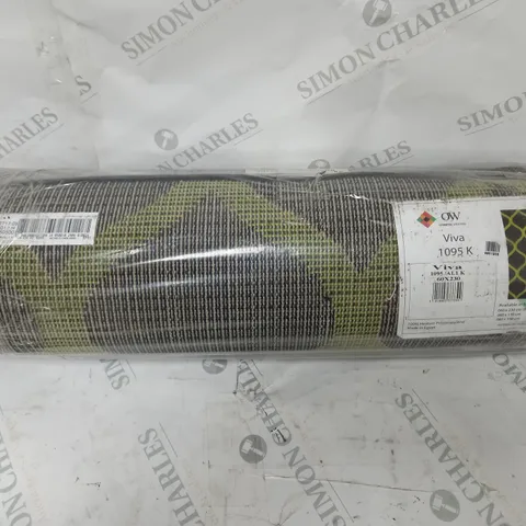 ORIENTAL WEAVERS VIVA RUG IN BLACK - 60 X 230CM
