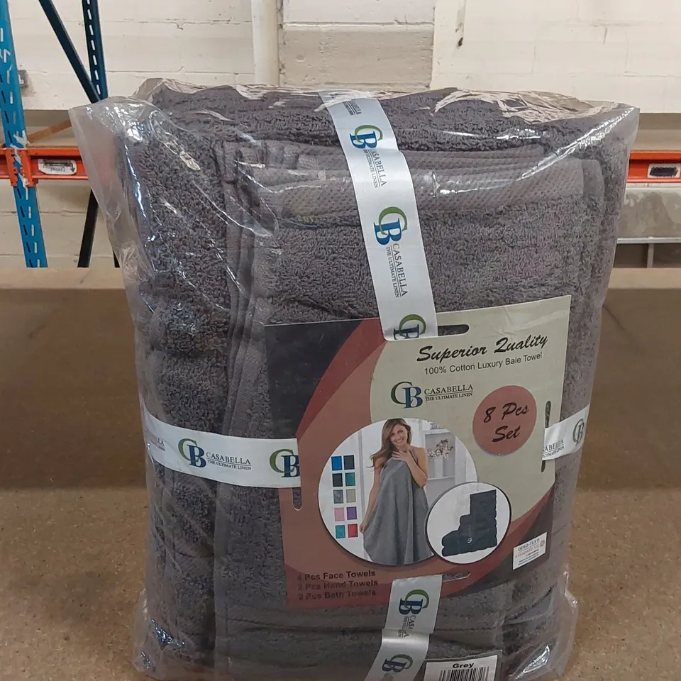 BAGGED CASABELLA LUXURY TOWEL BALE SET - APPROXIMATELY 8 PIECES 